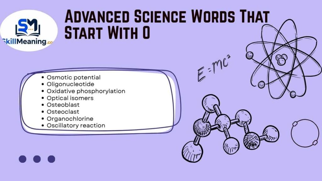Advanced Science Words That Start With O