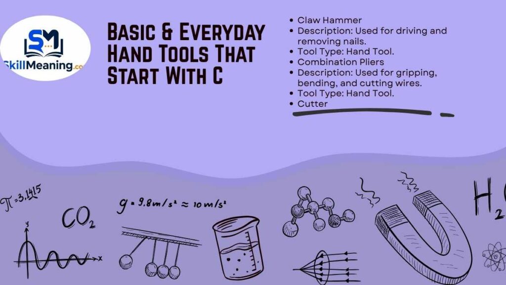 Basic & Everyday Hand Tools That Start With C
