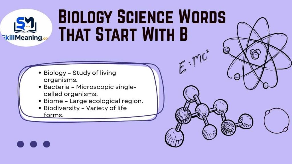 Biology Science Words That Start With B