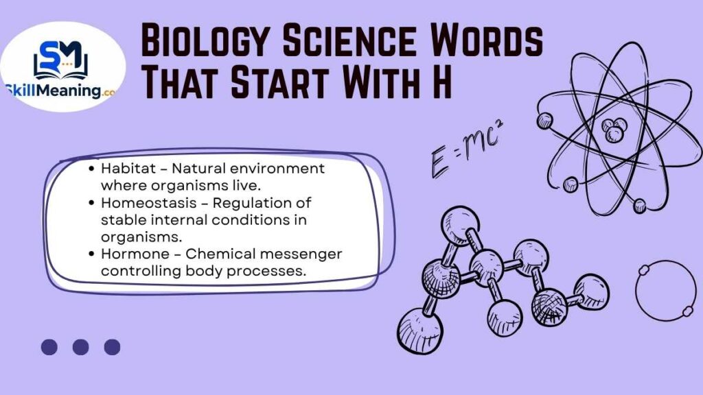 Biology Science Words That Start With H