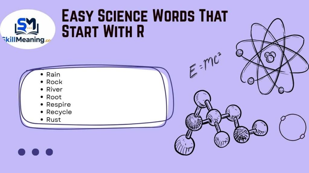 Easy Science Words That Start With R