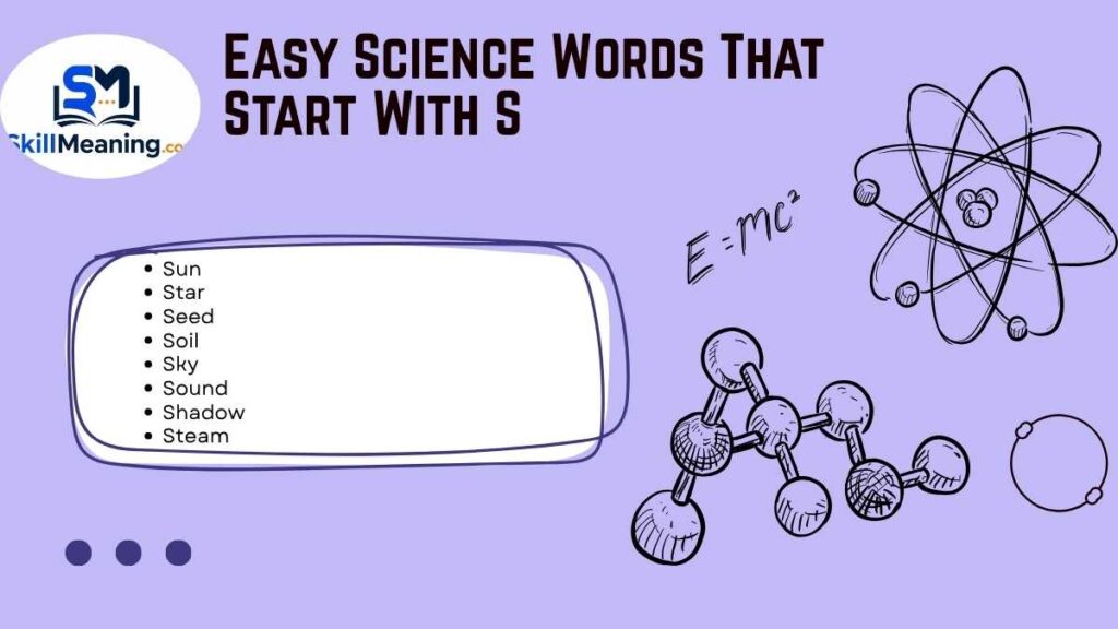 Easy Science Words That Start With S