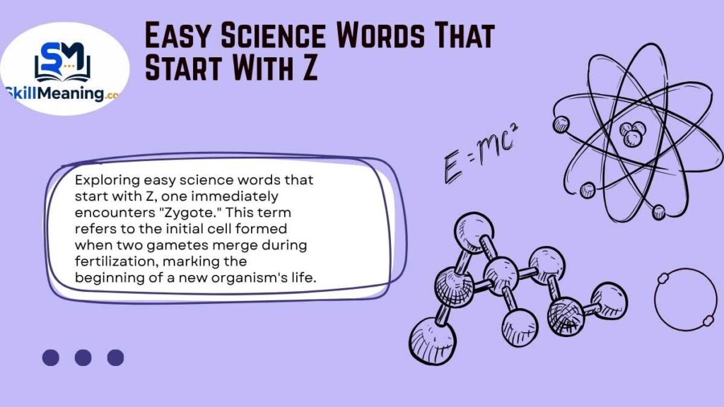 Easy Science Words That Start With Z