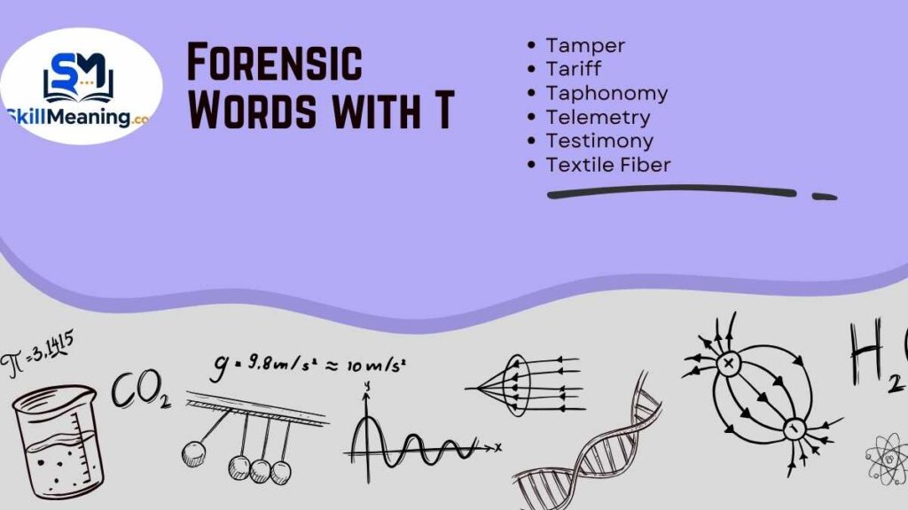 Forensic Words with T