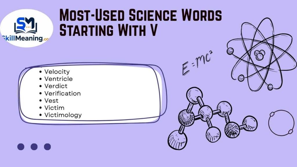 Most-Used Science Words Starting With V