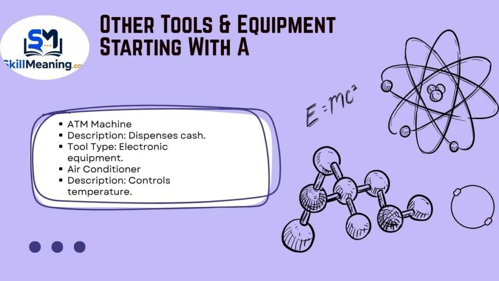 Other Tools & Equipment Starting With A