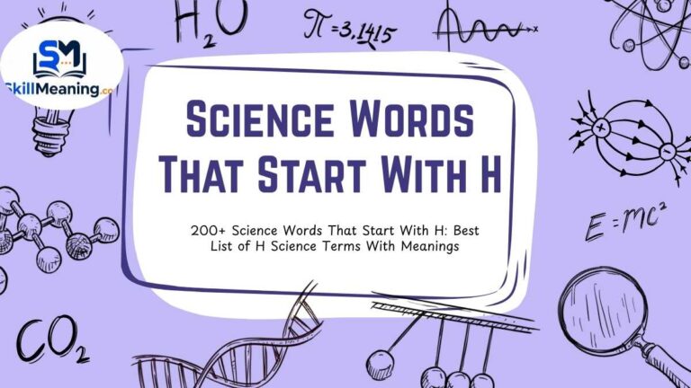 Science Words That Start With H
