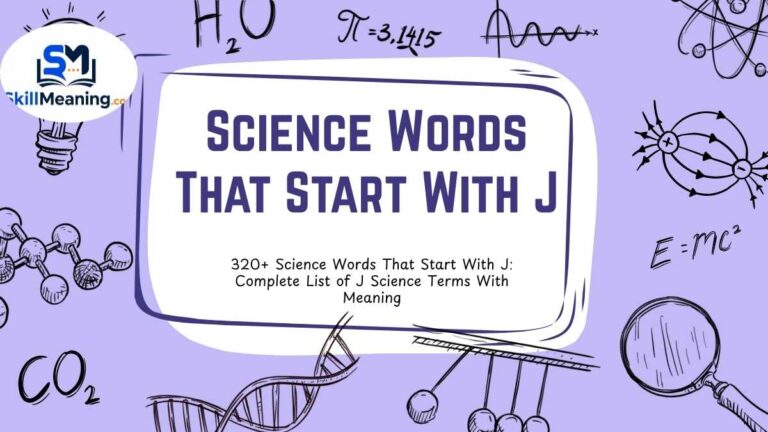 Science Words That Start With J