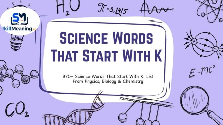 Science Words That Start With K