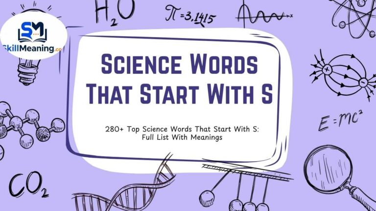 Science Words That Start With S