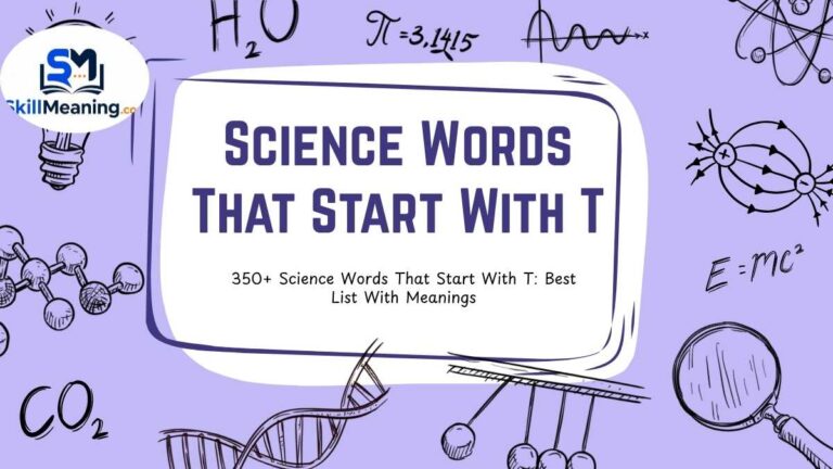 Science Words That Start With T