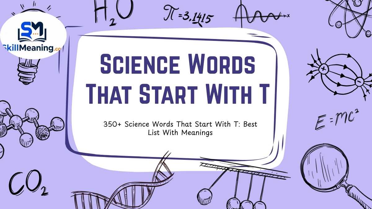 Science Words That Start With T