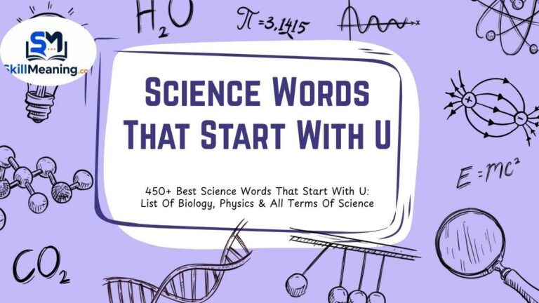 Science Words That Start With U