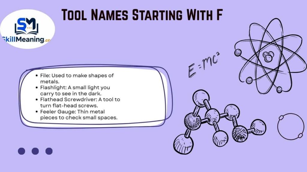 Tool Names Starting With F