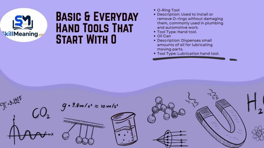 Basic & Everyday Hand Tools That Start With O