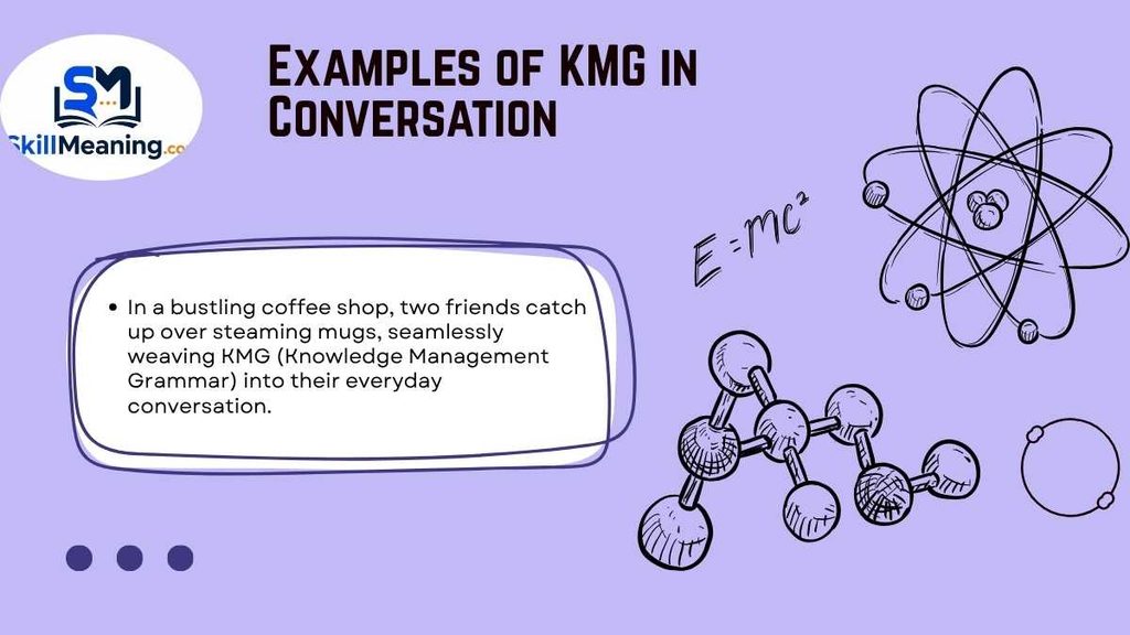 Examples of KMG in Conversation