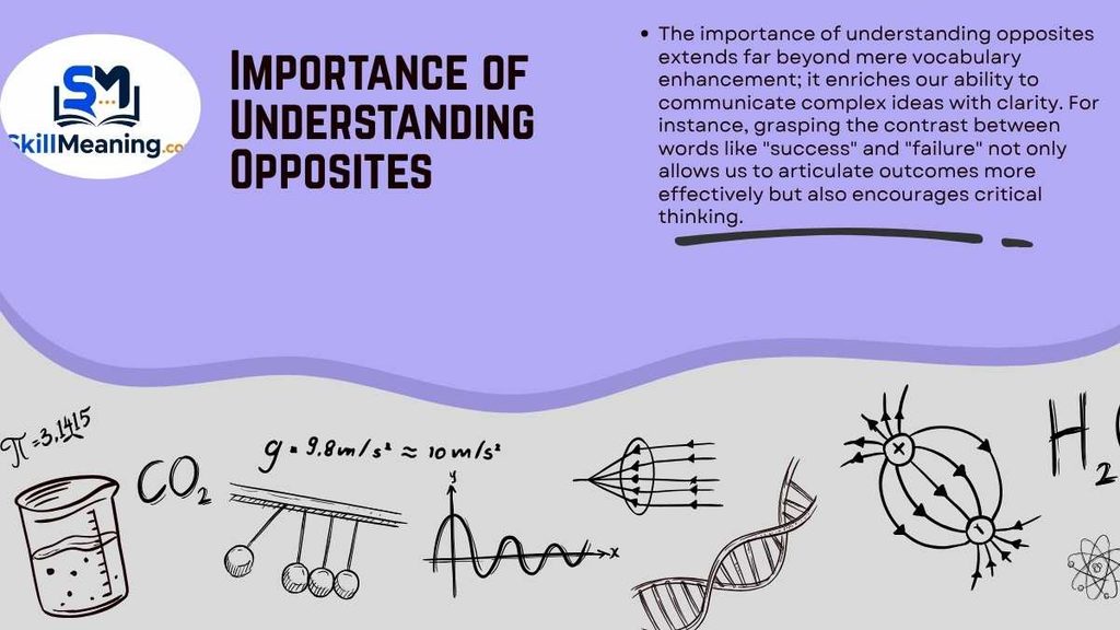 Importance of Understanding Opposites