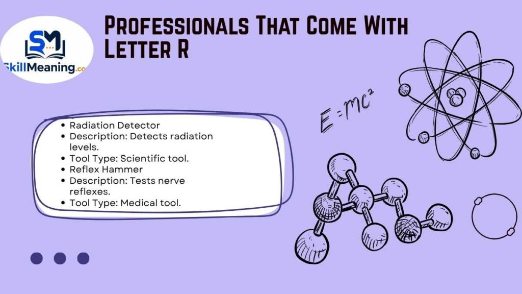 Professionals That Come With Letter R