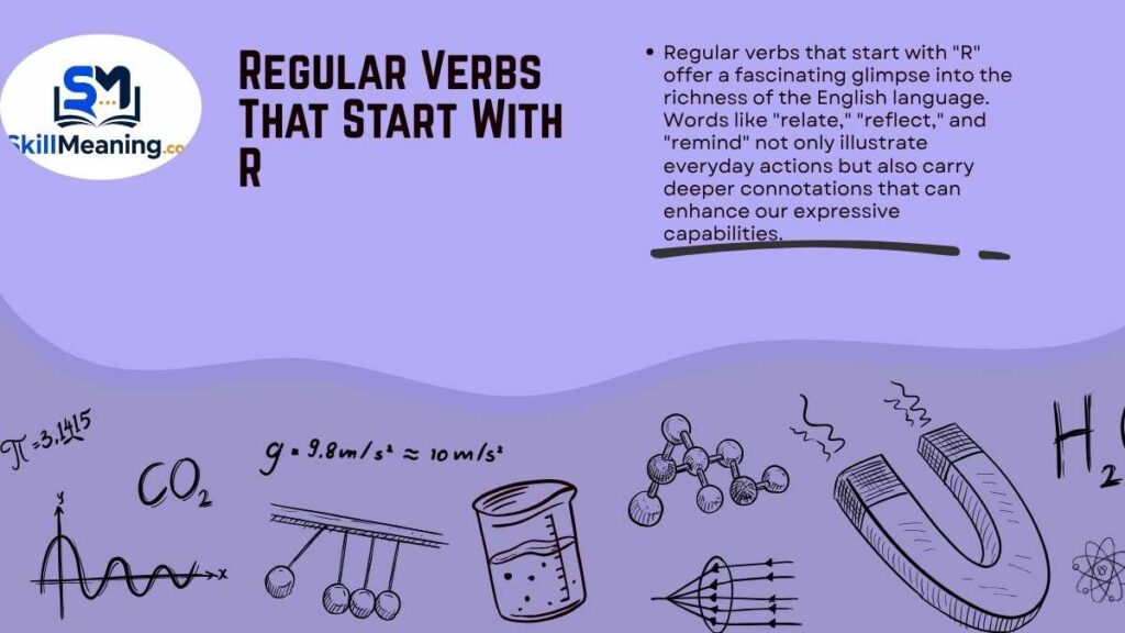 Regular Verbs That Start With R