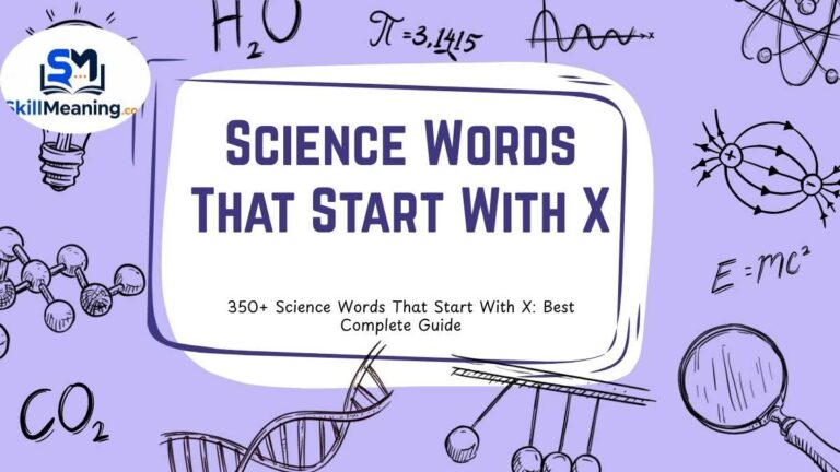 Science Words That Start With X