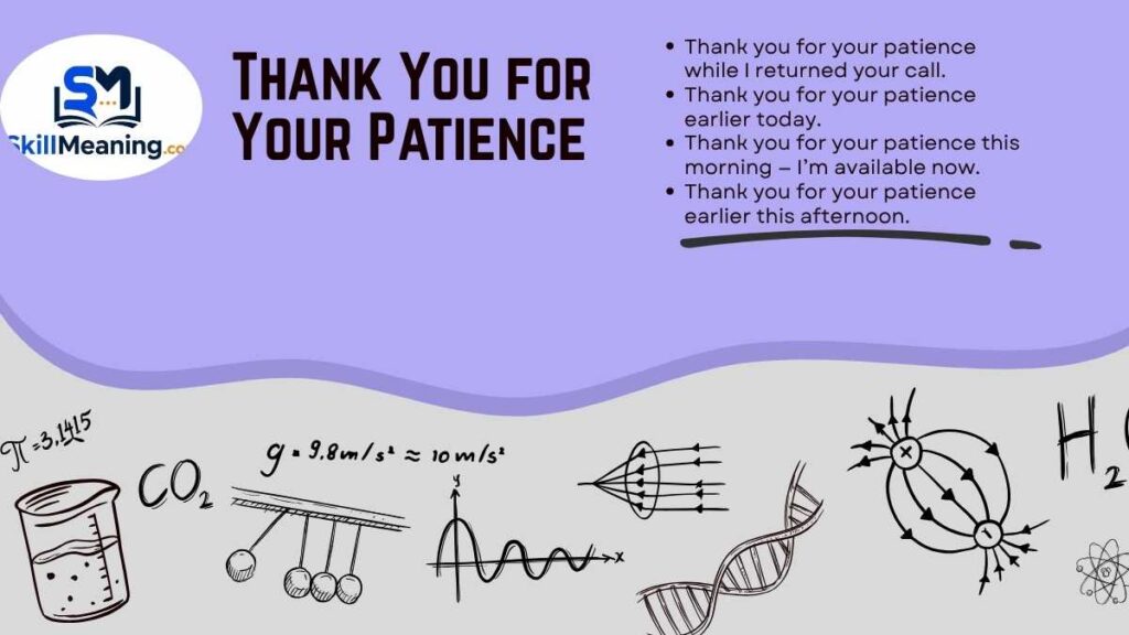 Thank You for Your Patience