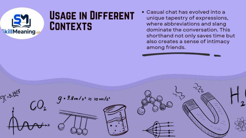 Usage in Different Contexts