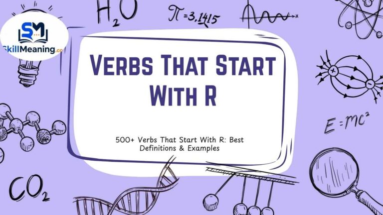 Verbs That Start With R