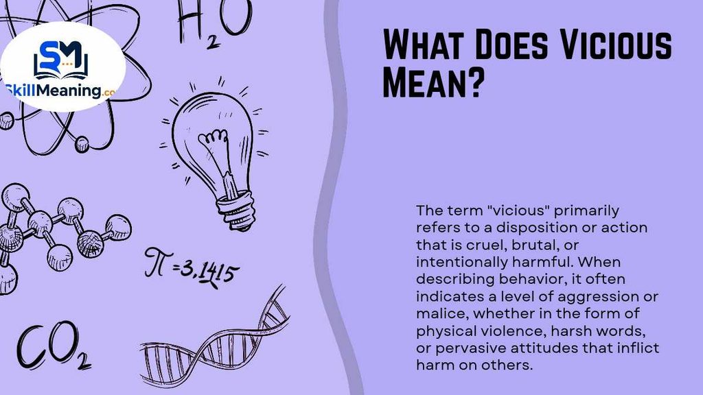 What Does Vicious Mean_