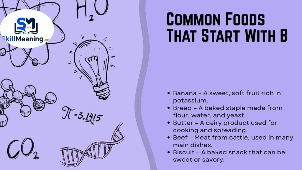 Common Foods That Start With B