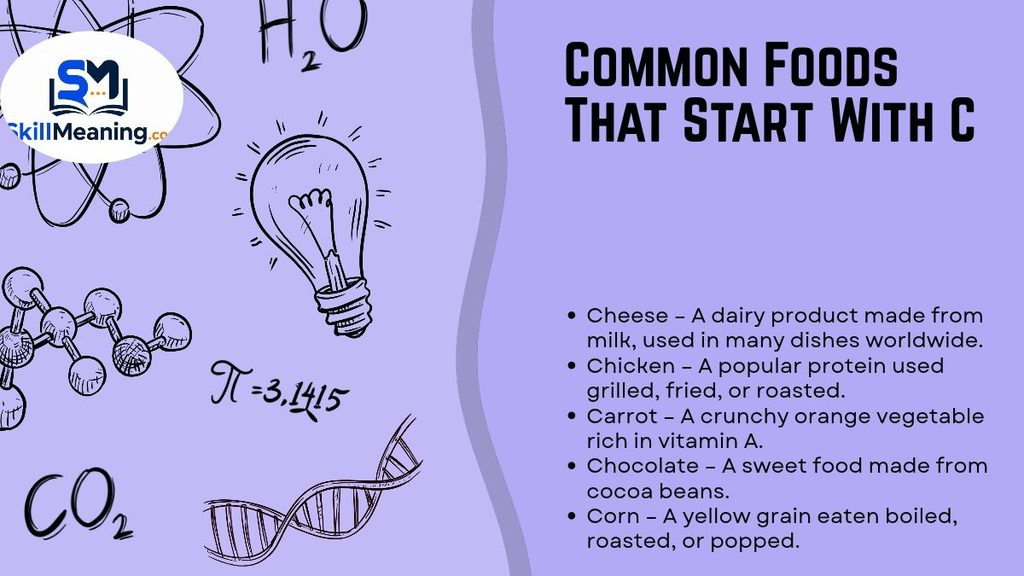 Common Foods That Start With C