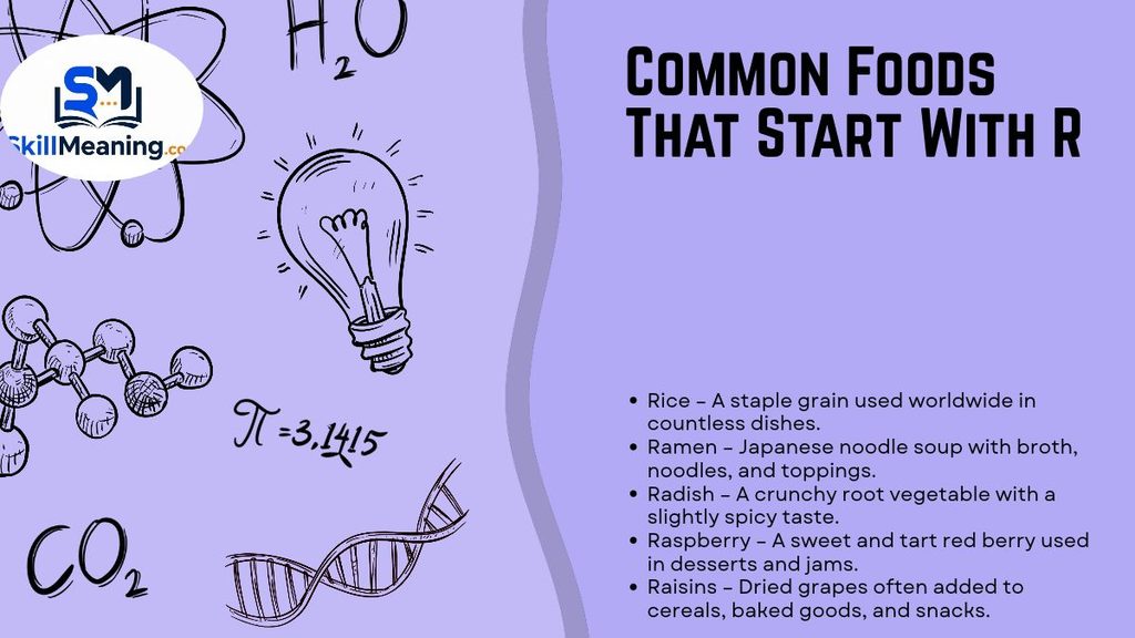 Common Foods That Start With R