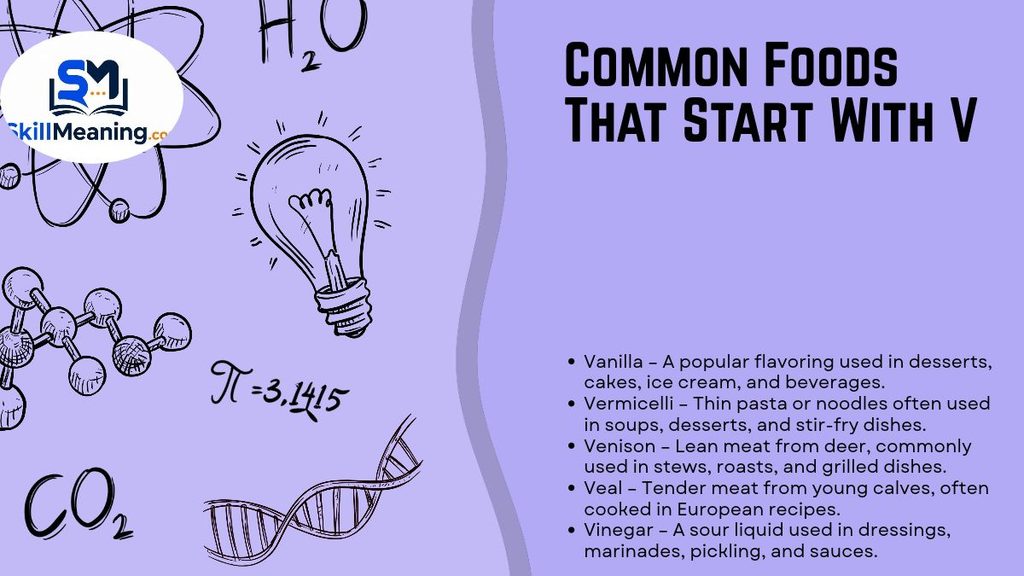 Common Foods That Start With V