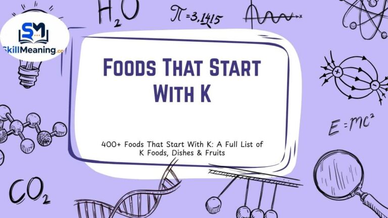Foods That Start With K