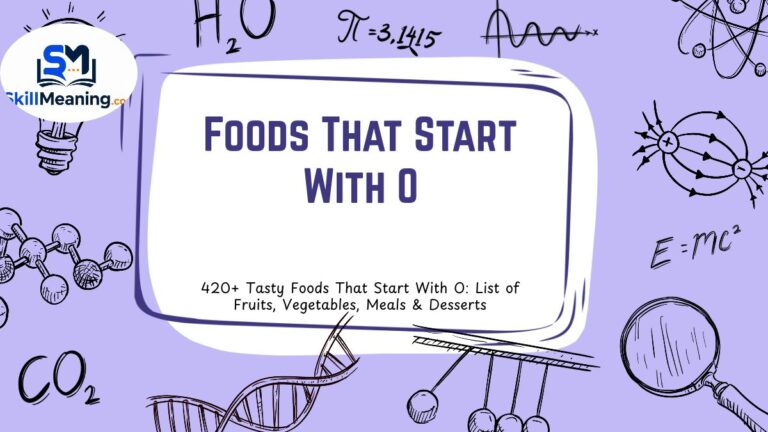 Foods That Start With O