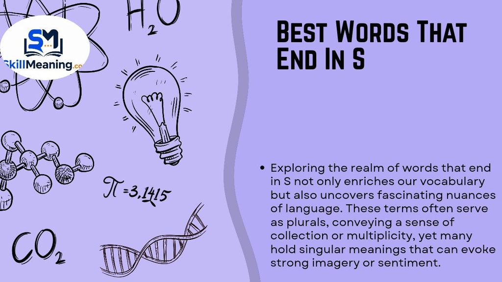 Best Words That End In S
