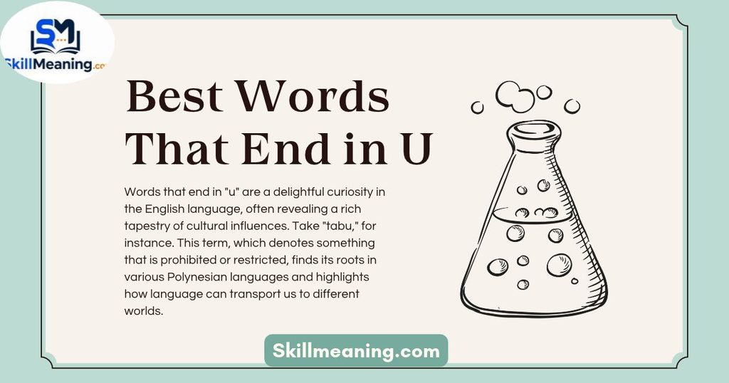 Best Words That End in U