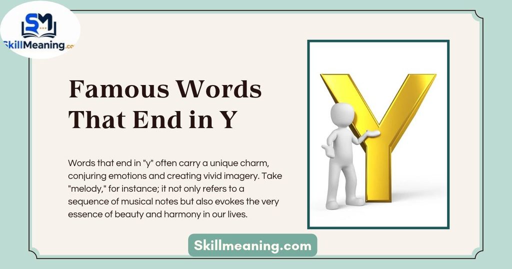 Famous Words That End in Y