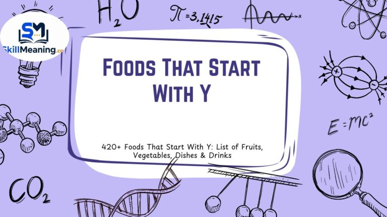 Foods That Start With Y