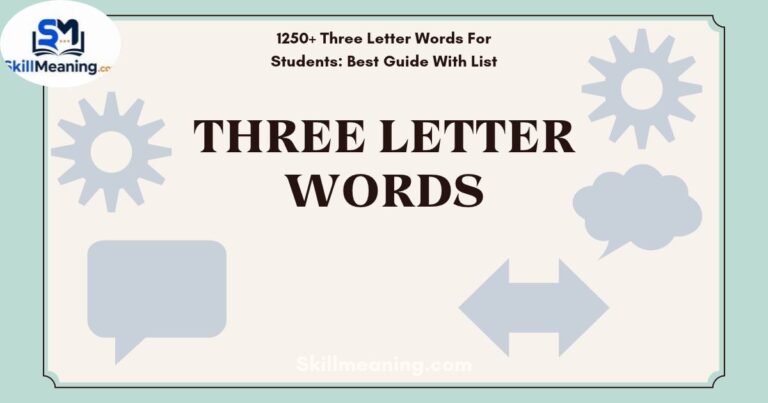 Three Letter Words
