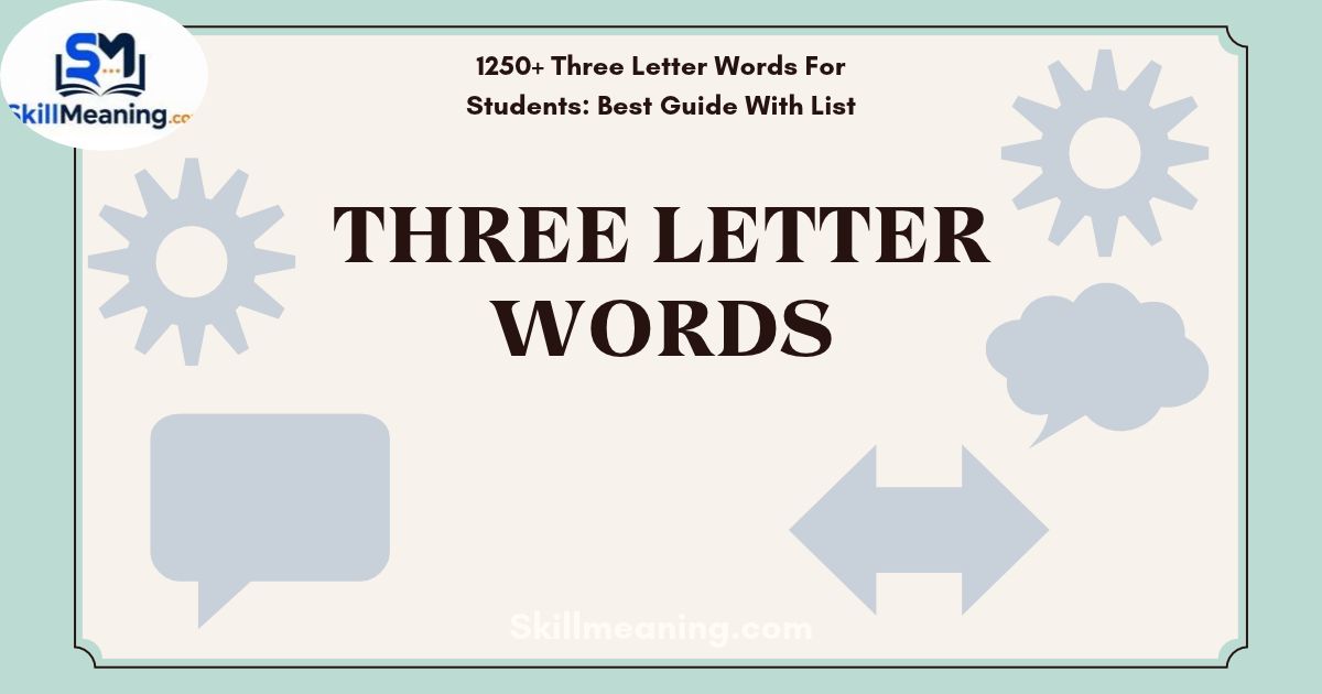Three Letter Words