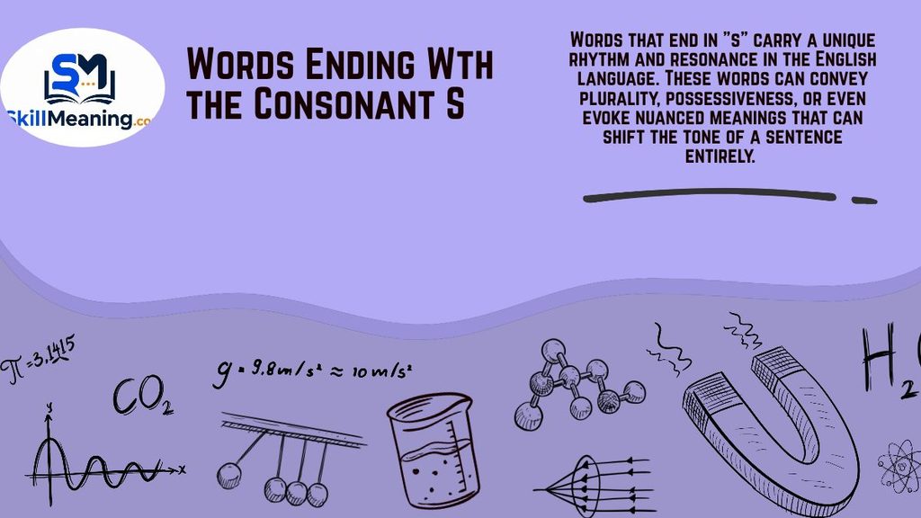 Words Ending With the Consonant S