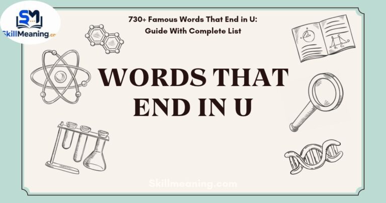 Words That End in U