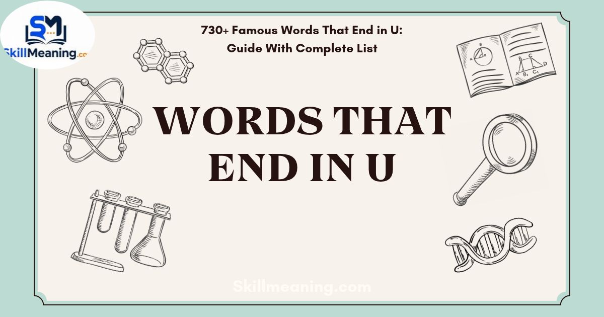 Words That End in U