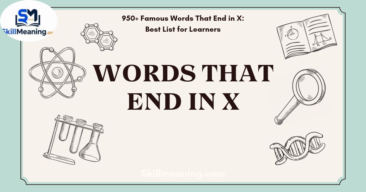 Words That End in X