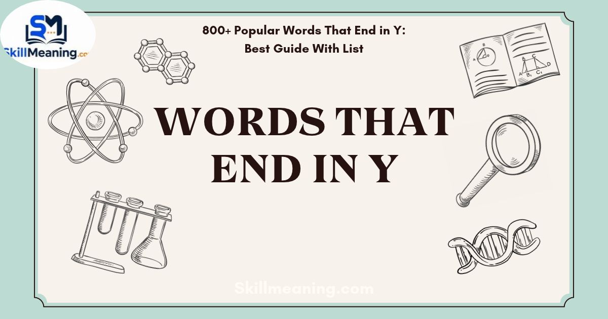 Words That End in Y